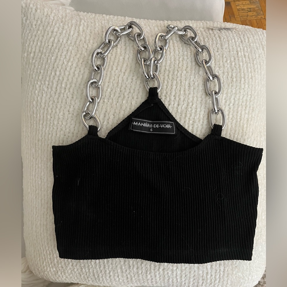 Maniere de voir chain crop top
